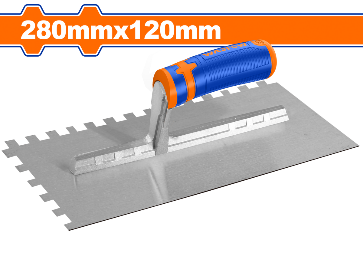 TROWEL PLASTER TEETH 10X10MM CB 280X120MM