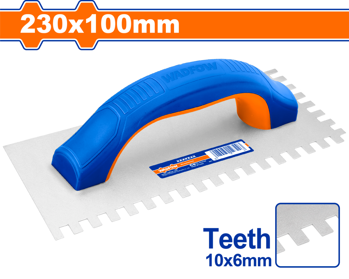 TROWEL PLASTER TEETH 10X6 CB 230X100MM