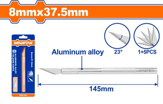 KNIFE PRECISION HOBBY 8X37.5MM+ 5PCS BLD