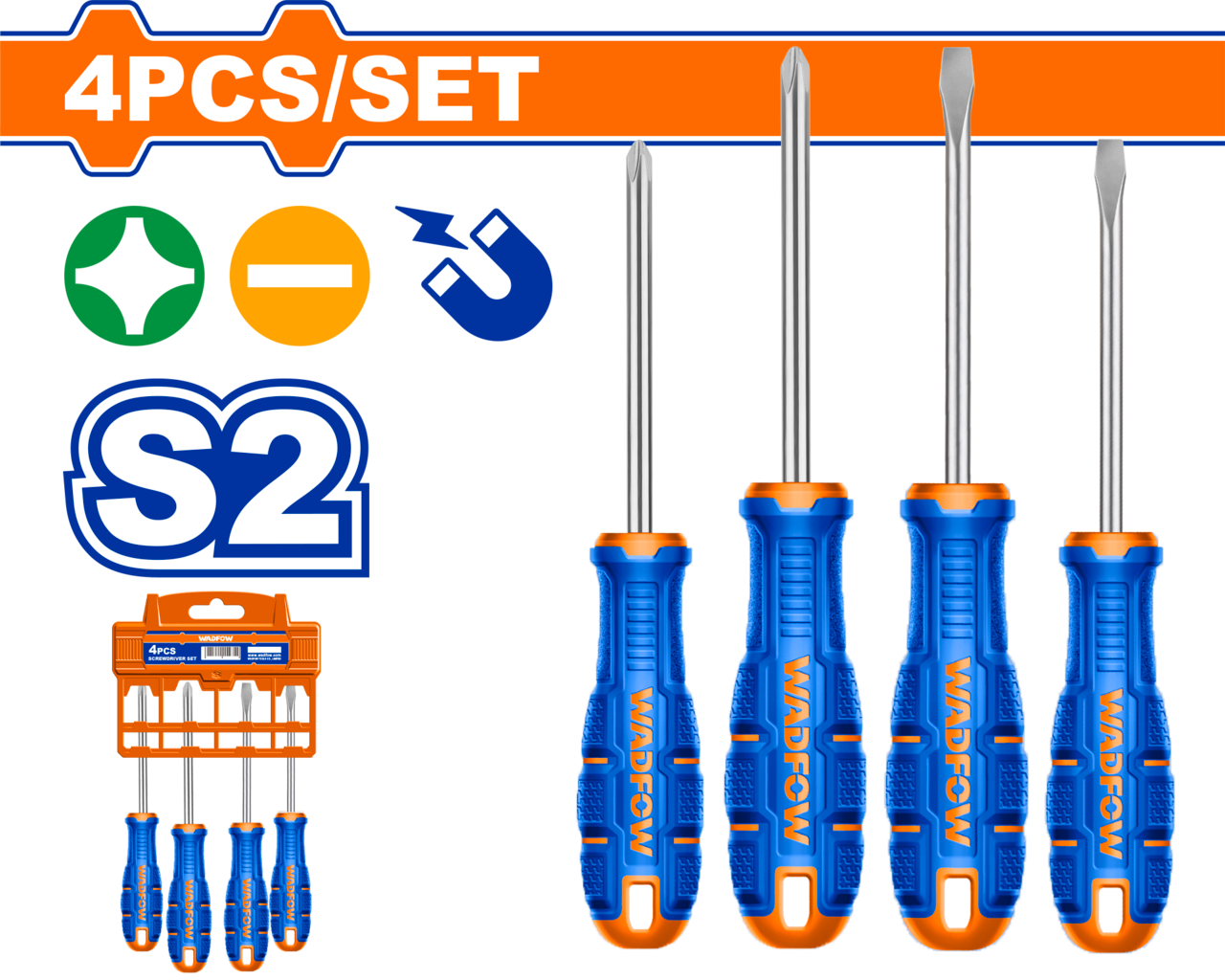 S/DRIVER SET MAG S2 4PCS