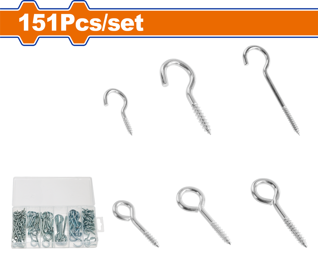 SCREW&HOOK SET 151PCS
