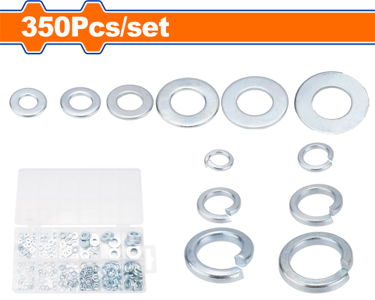 WASHER KIT FLAT/LOCK M4-M12 350PCS