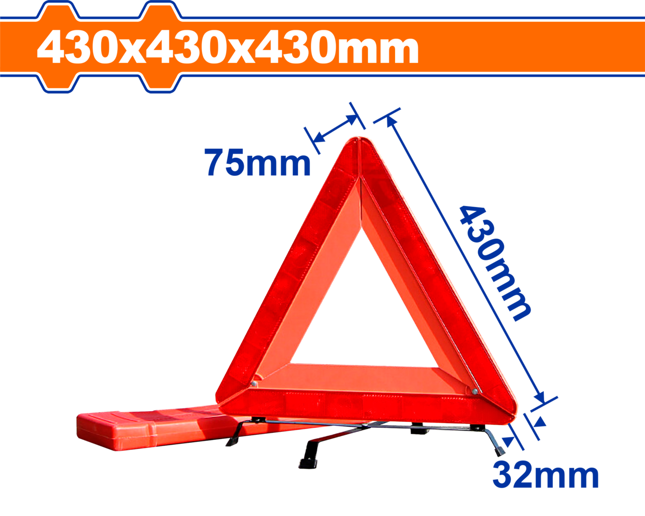 WARNING TRAINGLE 43X43X43CM