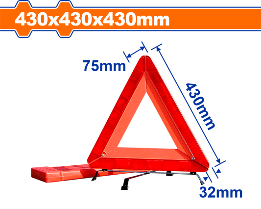 WARNING TRAINGLE 43X43X43CM