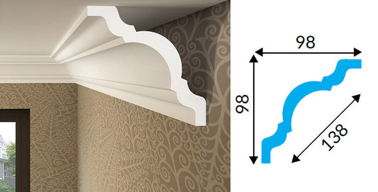 XPS001 98X98 CORNICE