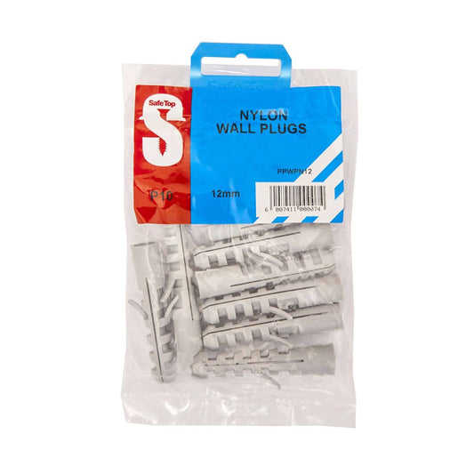 PP WALL PLUGS NYLON 12mm P10