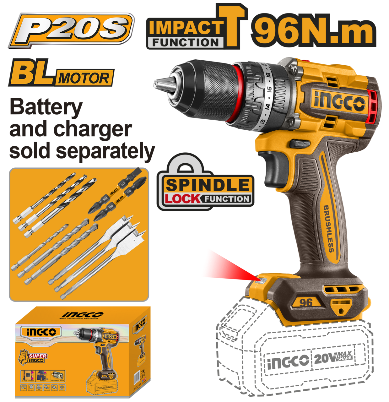 96NM B/L IMPACT DRILL